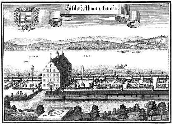 Allmannshausen, Schloss, mit Starnberger See